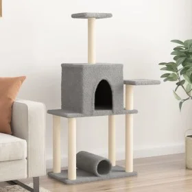 Rascador para gatos con postes de sisal gris claro 122 cm by , Cat furniture - Ref: Foro24-172089, Price: 38,22 €, Discount: %