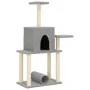 Rascador para gatos con postes de sisal gris claro 122 cm de , Mobiliario para gatos - Ref: Foro24-172089, Precio: 38,15 €, D...