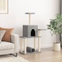 Kratzbaum für Katzen mit hellgrauen Sisalstangen 122 cm. von , Katzenmöbel - Ref: Foro24-172089, Preis: 38,67 €, Rabatt: %