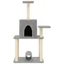 Rascador para gatos con postes de sisal gris claro 122 cm de , Mobiliario para gatos - Ref: Foro24-172089, Precio: 38,15 €, D...