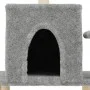Rascador para gatos con postes de sisal gris claro 122 cm de , Mobiliario para gatos - Ref: Foro24-172089, Precio: 38,15 €, D...