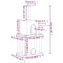 Rascador para gatos con postes de sisal gris claro 122 cm de , Mobiliario para gatos - Ref: Foro24-172089, Precio: 38,15 €, D...