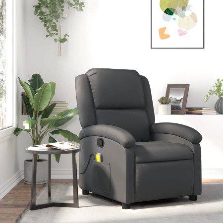 Echtleder-Grau-Massagesessel von , Sessel - Ref: Foro24-371796, Preis: 349,71 €, Rabatt: %