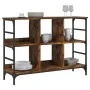 Aparador de madera de ingeniería roble ahumado 102x32x73,5 cm by , Sideboards - Ref: Foro24-837724, Price: 59,39 €, Discount: %