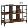 Aparador de madera de ingeniería roble ahumado 102x32x73,5 cm by , Sideboards - Ref: Foro24-837724, Price: 60,34 €, Discount: %