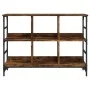 Aparador de madera de ingeniería roble ahumado 102x32x73,5 cm by , Sideboards - Ref: Foro24-837724, Price: 59,39 €, Discount: %