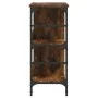 Aparador de madera de ingeniería roble ahumado 102x32x73,5 cm by , Sideboards - Ref: Foro24-837724, Price: 59,39 €, Discount: %