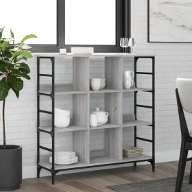 Ingenieurholz-Sideboard in Sonoma-Grau 102x32x103,5 cm von , Sideboards - Ref: Foro24-837730, Preis: 76,16 €, Rabatt: %