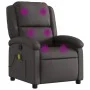 Sillón de masaje eléctrico cuero auténtico marrón oscuro de , Sillones - Ref: Foro24-371794, Precio: 344,43 €, Descuento: %