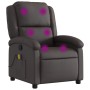 Sillón de masaje eléctrico cuero auténtico marrón oscuro by , Armchairs - Ref: Foro24-371794, Price: 350,97 €, Discount: %