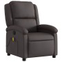 Sillón de masaje eléctrico cuero auténtico marrón oscuro by , Armchairs - Ref: Foro24-371794, Price: 350,97 €, Discount: %