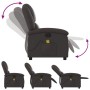 Sillón de masaje eléctrico cuero auténtico marrón oscuro by , Armchairs - Ref: Foro24-371794, Price: 350,97 €, Discount: %