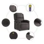 Sillón de masaje eléctrico cuero auténtico marrón oscuro de , Sillones - Ref: Foro24-371794, Precio: 344,43 €, Descuento: %