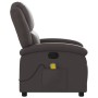 Sillón de masaje eléctrico cuero auténtico marrón oscuro by , Armchairs - Ref: Foro24-371794, Price: 350,97 €, Discount: %