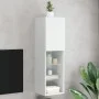 TV-Möbel mit LED-Lichtern in Weiß, 30,5x30x102 cm. von , TV-Möbel - Ref: Foro24-837015, Preis: 67,70 €, Rabatt: %