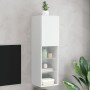 TV-Möbel mit LED-Lichtern in Weiß, 30,5x30x102 cm. von , TV-Möbel - Ref: Foro24-837015, Preis: 68,86 €, Rabatt: %