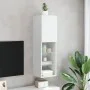 TV-Möbel mit LED-Lichtern in Weiß, 30,5x30x102 cm. von , TV-Möbel - Ref: Foro24-837015, Preis: 67,70 €, Rabatt: %