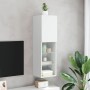 TV-Möbel mit LED-Lichtern in Weiß, 30,5x30x102 cm. von , TV-Möbel - Ref: Foro24-837015, Preis: 68,86 €, Rabatt: %