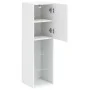 TV-Möbel mit LED-Lichtern in Weiß, 30,5x30x102 cm. von , TV-Möbel - Ref: Foro24-837015, Preis: 67,70 €, Rabatt: %