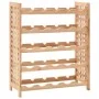 Botellero para 25 botellas madera maciza de nogal 63x25x73 cm de vidaXL, Botelleros - Ref: Foro24-247101, Precio: 62,61 €, De...