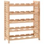 Solid walnut wood wine rack for 25 bottles, measuring 63x25x73 cm. by vidaXL, Wine racks - Ref: Foro24-247101, Price: 64,14 €...