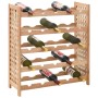 Flaschenregal für 25 Flaschen massives Walnussholz 63x25x73 cm von vidaXL, Weinregale - Ref: Foro24-247101, Preis: 64,14 €, R...