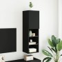Fernsehmöbel mit LED-Lichtern schwarz 30,5x30x102 cm von , TV-Möbel - Ref: Foro24-837017, Preis: 55,55 €, Rabatt: %