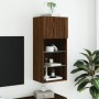 Fernsehmöbel mit LED-Lichtern in brauner Eiche 40,5x30x90 cm. von , TV-Möbel - Ref: Foro24-837055, Preis: 49,45 €, Rabatt: %