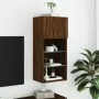Mueble para TV con luces LED roble marrón 40,5x30x90 cm by , TV Furniture - Ref: Foro24-837055, Price: 48,84 €, Discount: %