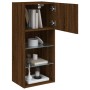 Fernsehmöbel mit LED-Lichtern in brauner Eiche 40,5x30x90 cm. von , TV-Möbel - Ref: Foro24-837055, Preis: 49,45 €, Rabatt: %