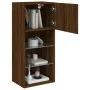 Mueble para TV con luces LED roble marrón 40,5x30x90 cm by , TV Furniture - Ref: Foro24-837055, Price: 48,84 €, Discount: %