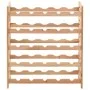 Botellero para 25 botellas madera maciza de nogal 63x25x73 cm de vidaXL, Botelleros - Ref: Foro24-247101, Precio: 62,61 €, De...