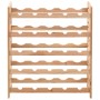 Solid walnut wood wine rack for 25 bottles, measuring 63x25x73 cm. by vidaXL, Wine racks - Ref: Foro24-247101, Price: 64,14 €...