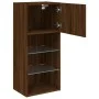 Mueble para TV con luces LED roble marrón 40,5x30x90 cm by , TV Furniture - Ref: Foro24-837055, Price: 48,84 €, Discount: %