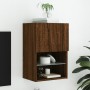 Mueble para TV con luces LED roble marrón 40,5x30x60 cm de , Muebles TV - Ref: Foro24-837041, Precio: 50,47 €, Descuento: %