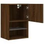 Mueble para TV con luces LED roble marrón 40,5x30x60 cm by , TV Furniture - Ref: Foro24-837041, Price: 48,79 €, Discount: %