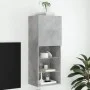 Mueble para TV con luces LED gris hormigón 40,5x30x102 cm de , Muebles TV - Ref: Foro24-837060, Precio: 56,99 €, Descuento: %