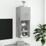 Mueble para TV con luces LED gris hormigón 40,5x30x102 cm de , Muebles TV - Ref: Foro24-837060, Precio: 56,99 €, Descuento: %