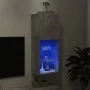 Mueble para TV con luces LED gris hormigón 40,5x30x102 cm de , Muebles TV - Ref: Foro24-837060, Precio: 56,99 €, Descuento: %