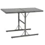 Set de comedor de jardín 7 pzs y cojines ratán sintético gris de vidaXL, Conjuntos de jardín - Ref: Foro24-44721, Precio: 309...