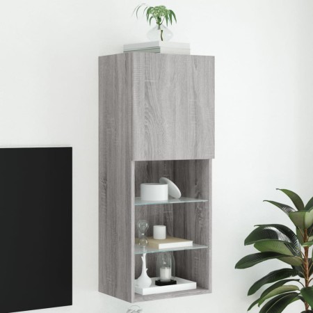 TV-Möbel mit LED-Lichtern in Sonoma-Grau, 40,5x30x102 cm. von , TV-Möbel - Ref: Foro24-837062, Preis: 47,29 €, Rabatt: %