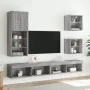 TV-Möbel mit LED-Lichtern in Sonoma-Grau, 40,5x30x102 cm. von , TV-Möbel - Ref: Foro24-837062, Preis: 45,68 €, Rabatt: %