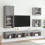 TV-Möbel mit LED-Lichtern in Sonoma-Grau, 40,5x30x102 cm. von , TV-Möbel - Ref: Foro24-837062, Preis: 47,29 €, Rabatt: %
