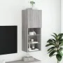 TV-Möbel mit LED-Lichtern in Sonoma-Grau, 40,5x30x102 cm. von , TV-Möbel - Ref: Foro24-837062, Preis: 45,68 €, Rabatt: %