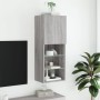 TV-Möbel mit LED-Lichtern in Sonoma-Grau, 40,5x30x102 cm. von , TV-Möbel - Ref: Foro24-837062, Preis: 47,29 €, Rabatt: %