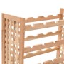 Solid walnut wood wine rack for 25 bottles, measuring 63x25x73 cm. by vidaXL, Wine racks - Ref: Foro24-247101, Price: 64,14 €...