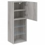 TV-Möbel mit LED-Lichtern in Sonoma-Grau, 40,5x30x102 cm. von , TV-Möbel - Ref: Foro24-837062, Preis: 47,29 €, Rabatt: %