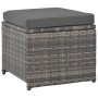 7-teiliges Garten-Essset und graue synthetische Rattankissen von vidaXL, Gartensets - Ref: Foro24-44721, Preis: 313,24 €, Rab...