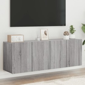 Wand-TV-Möbel, 2 Stück, Sonoma Grau, 60x30x41 cm. von , TV-Möbel - Ref: Foro24-836949, Preis: 63,51 €, Rabatt: %