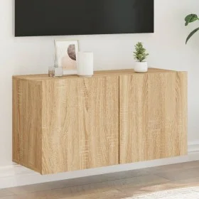 Mueble para TV de pared roble Sonoma 80x30x41 cm de , Muebles TV - Ref: Foro24-836956, Precio: 51,74 €, Descuento: %